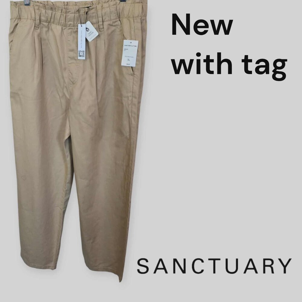 Sanctuary Lyla Paper Bag Pull On Elastic Waist Pants Womens XL New with Tag